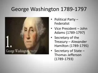 George Washington 1789-1797