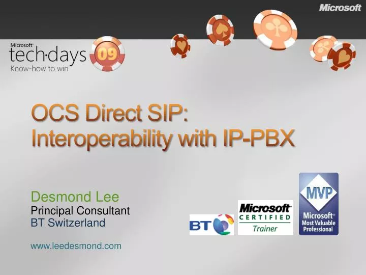 ocs direct sip interoperability with ip pbx