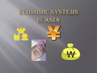 Economic systems in asia