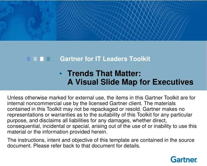 trends that matter a visual slide map for executives