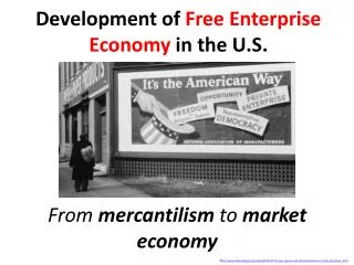 Development of Free Enterprise Economy in the U.S.
