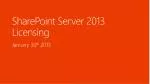 SharePoint Server 2013 Licensing - slide 1