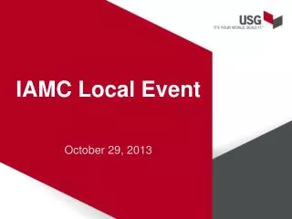 IAMC Local Event