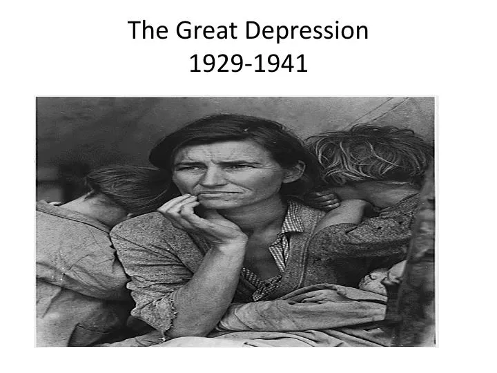 the great depression 1929 1941