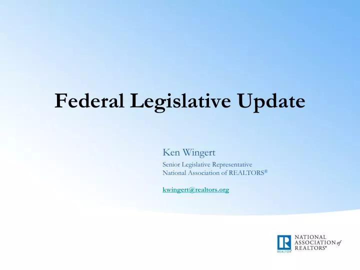 federal legislative update