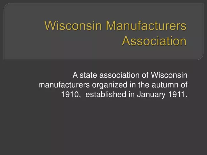wisconsin manufacturers association