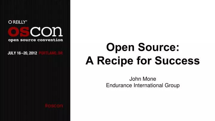 open source a recipe for success
