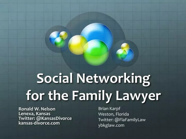 social networking for the family lawyer