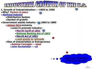 Notes: Industrialists