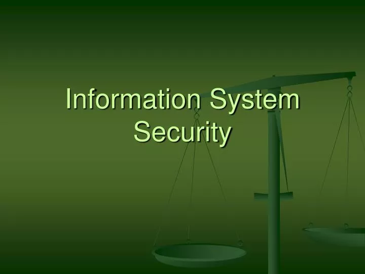 information system security
