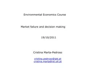 Environmental Economics Course