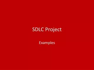 SDLC Project