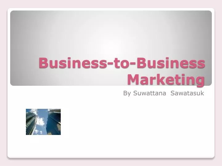 business to business marketing