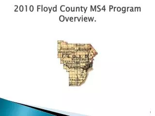 2010 Floyd County MS4 Program Overview.