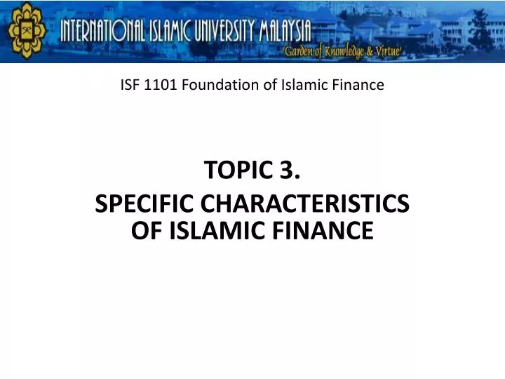 isf 1101 foundation of islamic finance