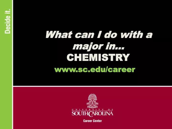 what can i do with a major in chemistry