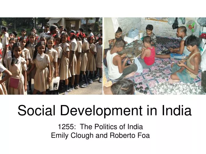 social development in india