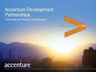 Accenture Development Partnerships