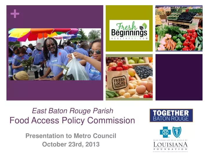 east baton rouge parish food access policy commission