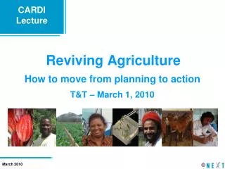 Reviving Agriculture