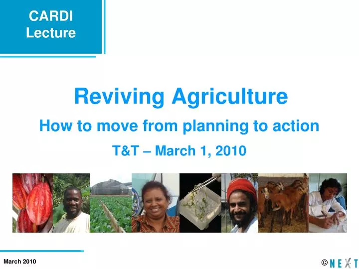 reviving agriculture