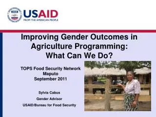 Improving Gender Outcomes in Agriculture Programming: What Can We Do?