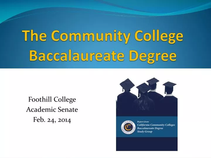 the community college baccalaureate degree