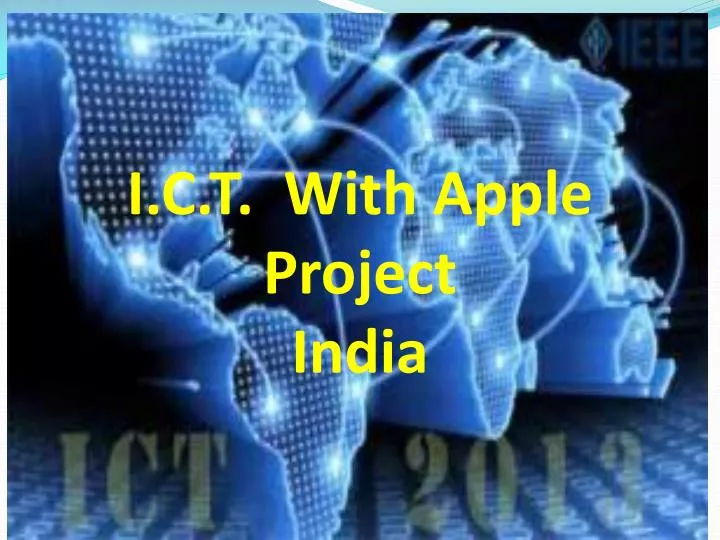 i c t with apple project india