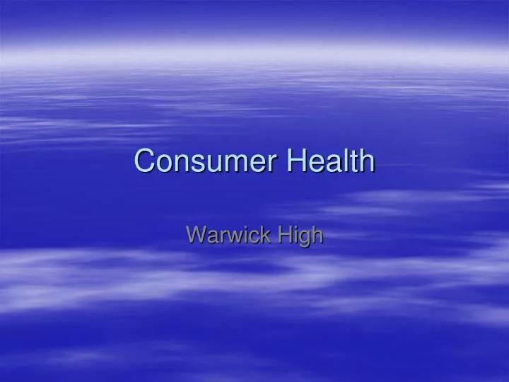 consumer health