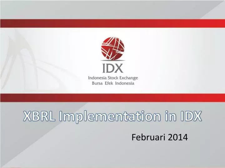 xbrl implementation in idx