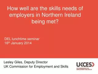 How well are the skills needs of employers in Northern Ireland being met?