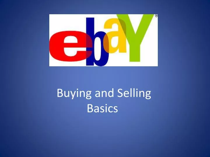 buying and selling basics