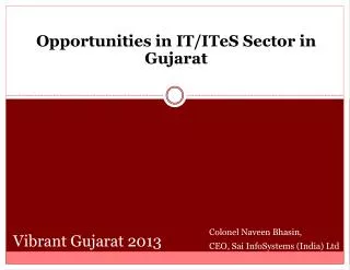 Vibrant Gujarat 2013