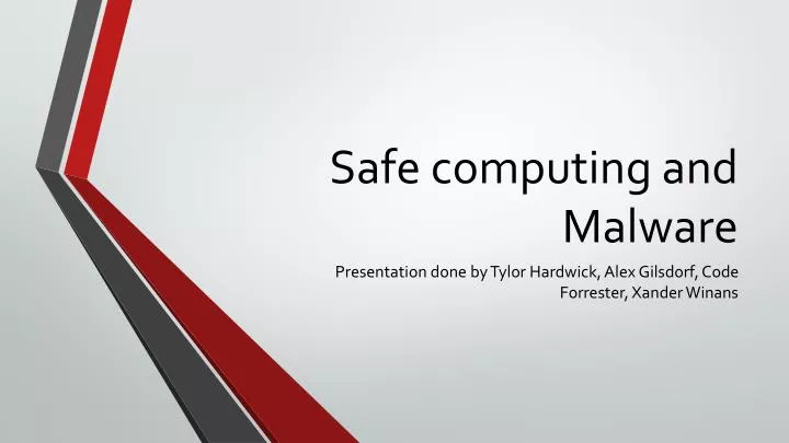 safe computing and malware