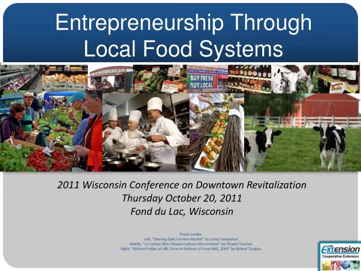 entrepreneurship through local food systems