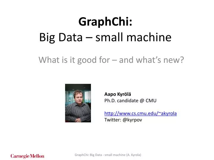graphchi big data small machine