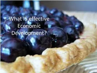 What IS effective Economic Development?