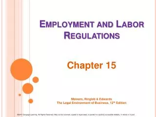 Employment and Labor Regulations