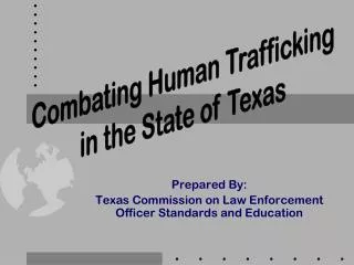 Prepared By: Texas Commission on Law Enforcement Officer Standards and Education
