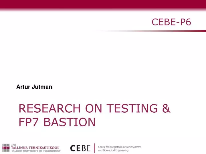 research on testing fp7 bastion
