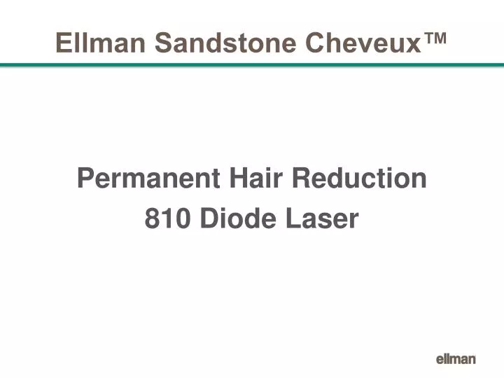ellman sandstone cheveux