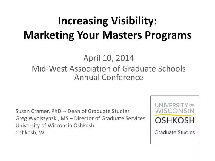 increasing visibility marketing your masters programs