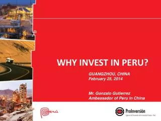 WHY INVEST IN PERU?