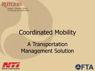 Coordinated Mobility