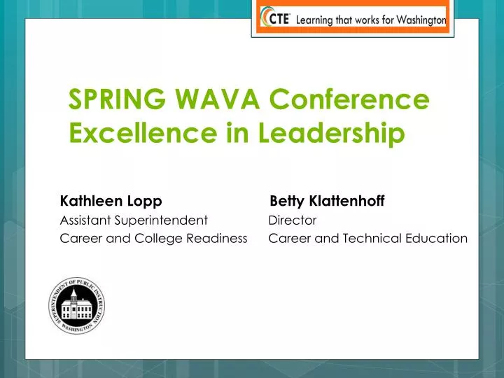 spring wava conference excellence in leadership