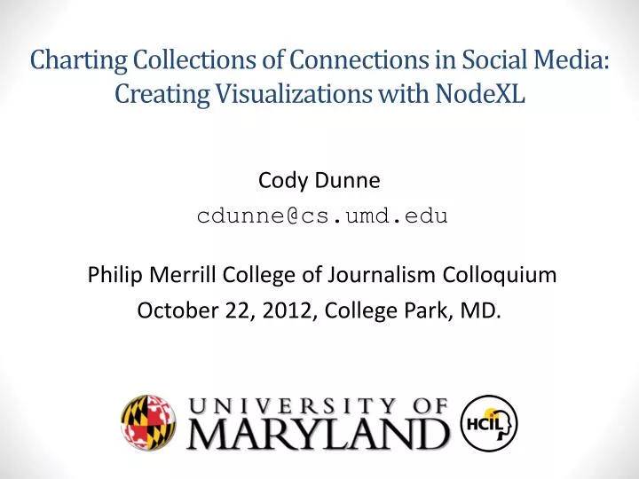 charting collections of connections in social media creating visualizations with nodexl