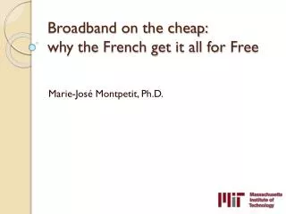 Broadband on the cheap: why the French get it all for Free