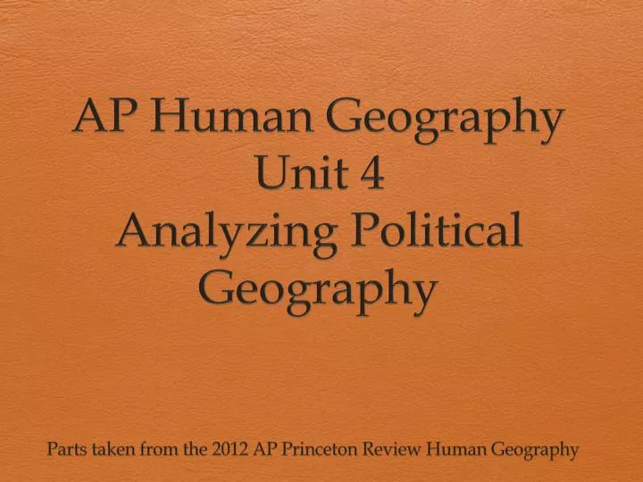 ap human geography unit 4 analyzing political geography