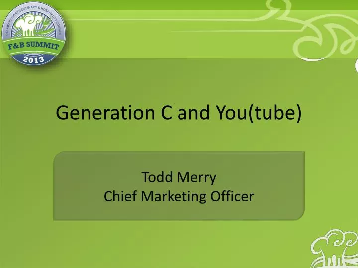 generation c and you tube