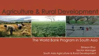 Agriculture &amp; Rural Development